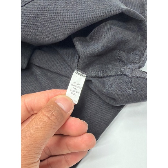 Duluth Trading Co Longtail T Mock Neck Long Sleeve‎ Cotton Shirt Mens M Black - Picture 4 of 11